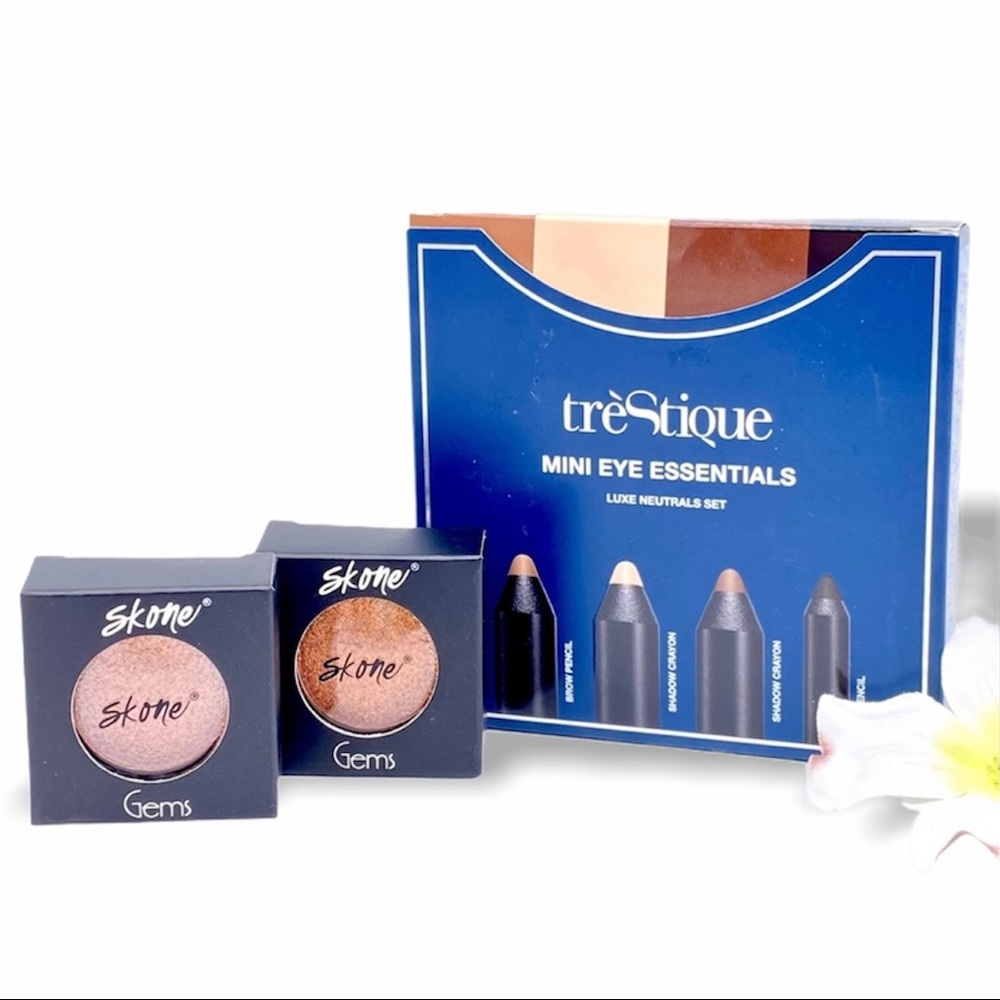 NIB Trestique Mini Eye Essentials & 2 Skone Gems